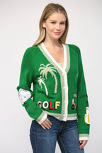 Par-Tee Time Golf Cardigan