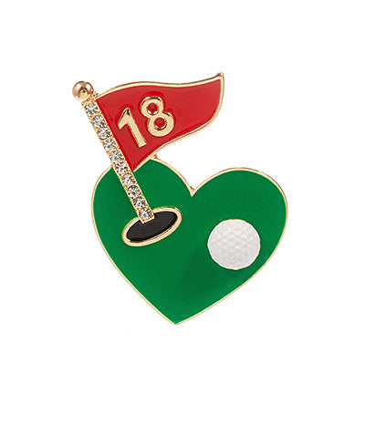 Enamel 18th Hole Golf Pin
