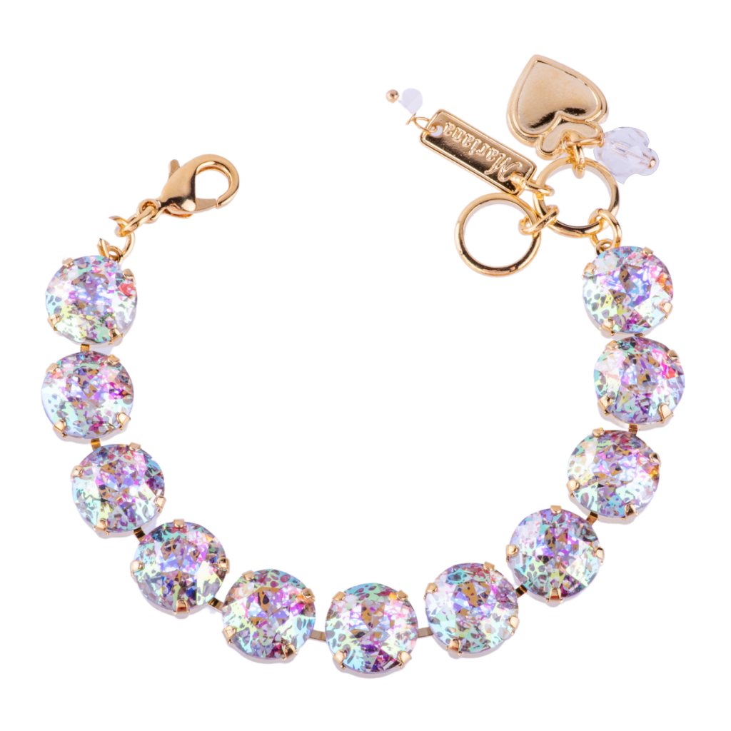 Mariana Bracelet 10mm Clear Patina on Gold