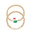 G*O*L*F Beaded  Bracelet Set