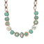 Mariana Large Oval Cluster Necklace Aegean Coast on Rose Gold