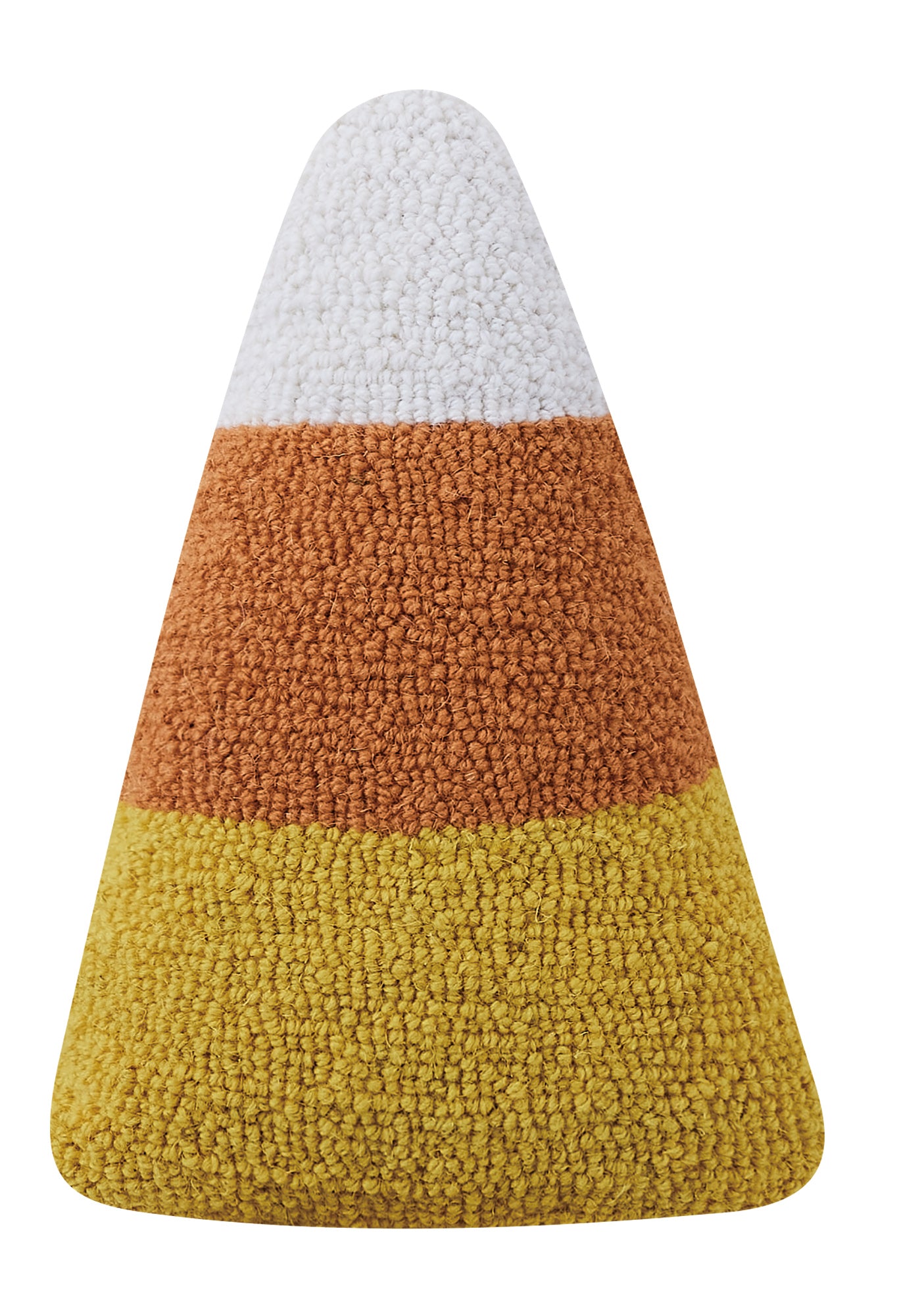 Candy Corn Hooked Pillow