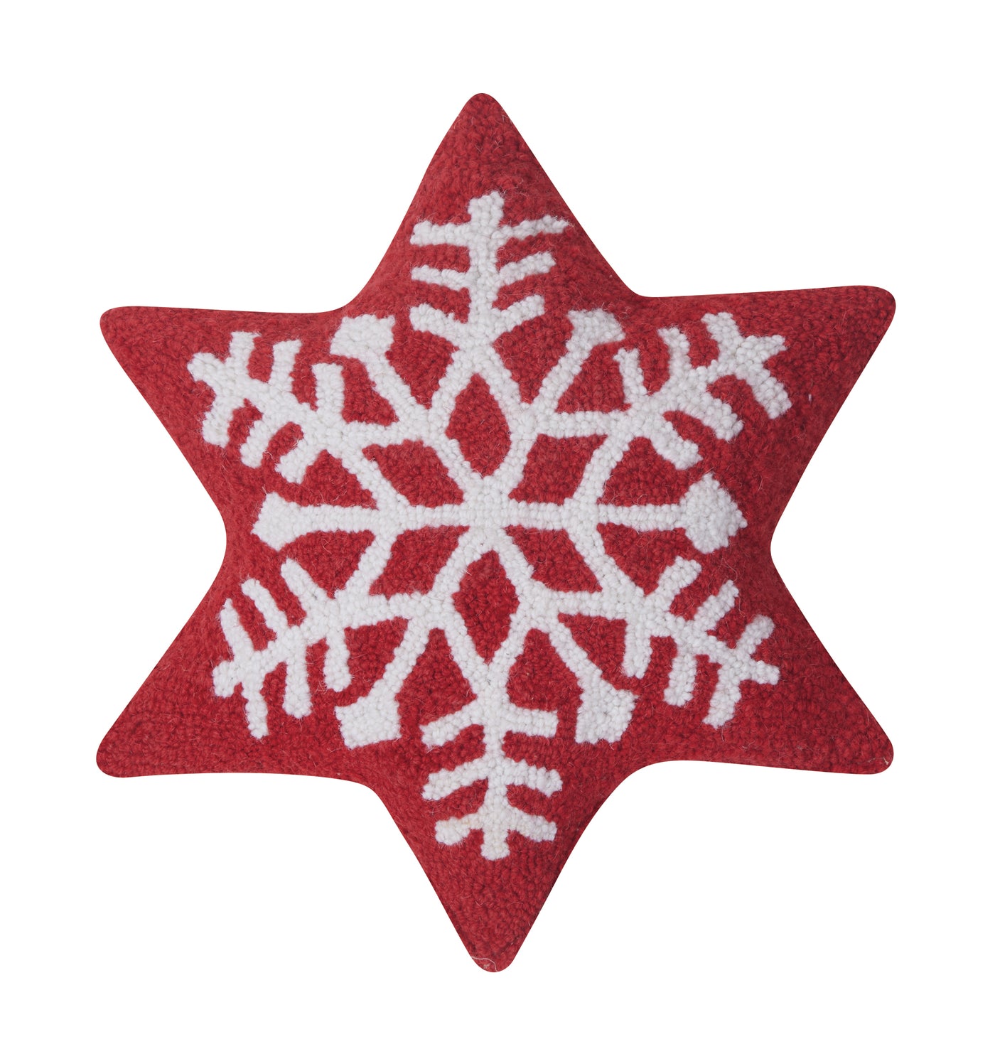 Snowflake Shaped Hooked Pillow