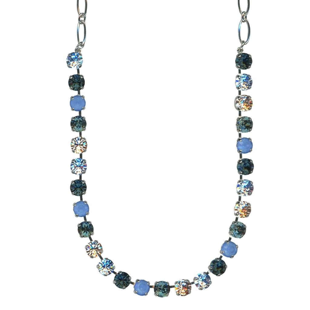 Mariana  Plain Necklace in Harvest Moon on Rhodium