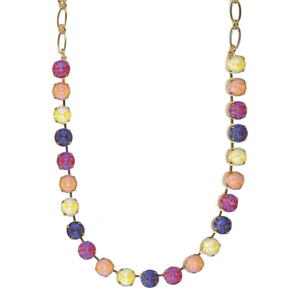 Mariana Large Plain Necklace Sunkissed Candy on Gold