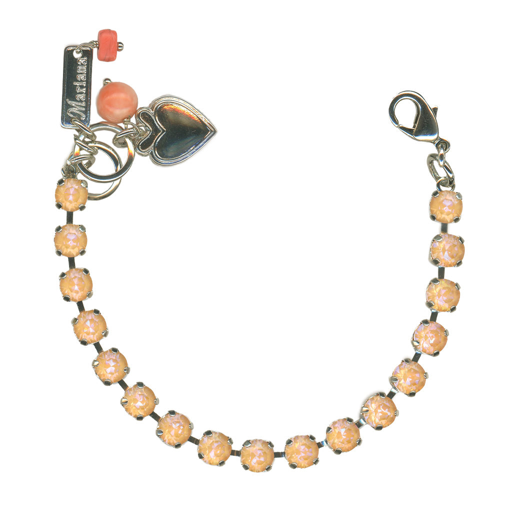Mariana Bracelet Petite Sunkissed Peach on Rhodium