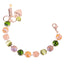 Mariana Bracelet Large 10MM Plain Olive Garnish on Rose Gold