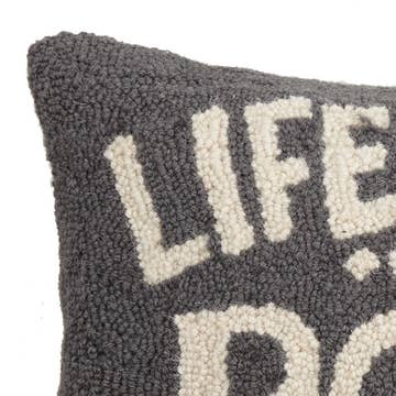 Life is Better on The Porch Hooked Pillow