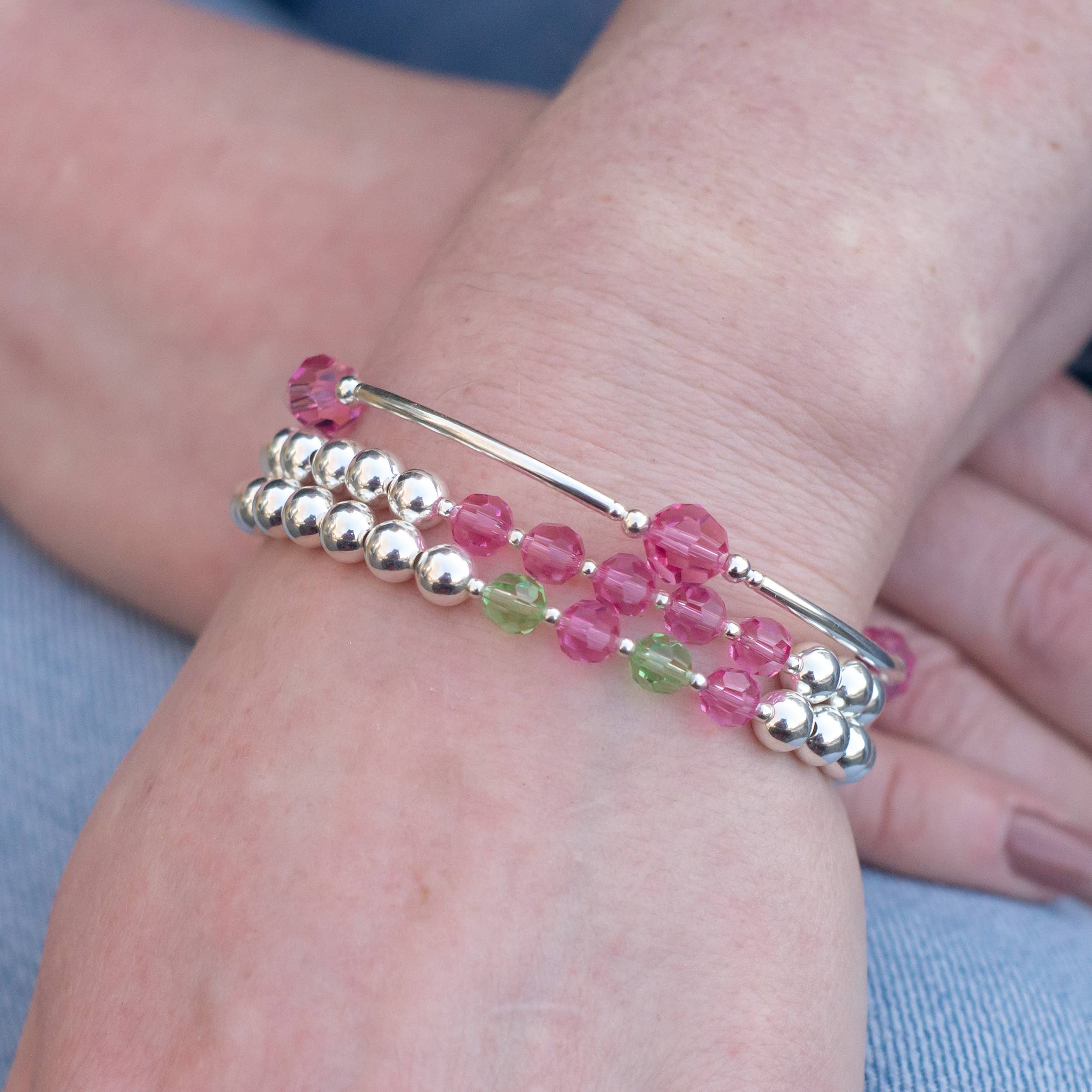 Birthstones & Blessings - October in Sterling Silver