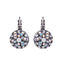 Mariana Swirl Earrings Clear on Rhodium