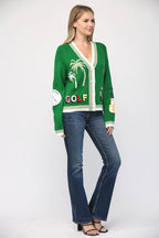Par-Tee Time Golf Cardigan