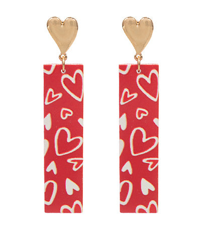 Heart Dangle Earrings