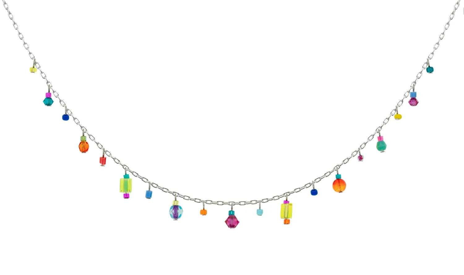 Firefly Delicate Confetti Necklace Multicolor  Main image