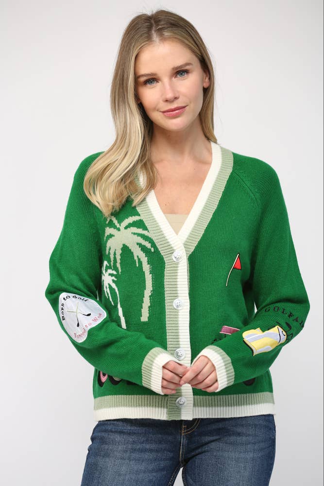 Par-Tee Time Golf Cardigan