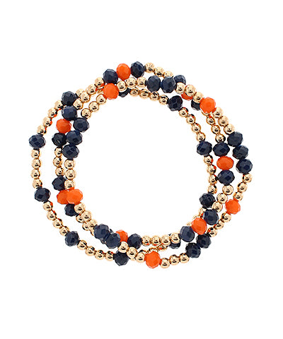 Gameday Bracelet Bundle Red/Black Gold