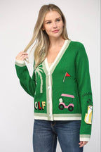 Par-Tee Time Golf Cardigan