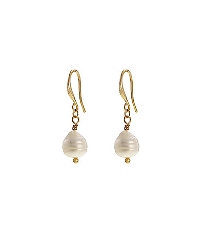 Petite Crystal Freshwater Pearl Dangle Earring