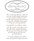 Blessing Bracelet in matte Apatite on Sterling Silver