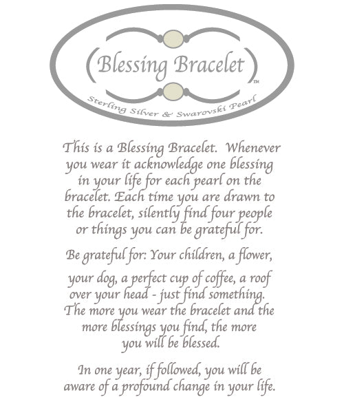 Blessing Bracelet in matte Apatite on Sterling Silver