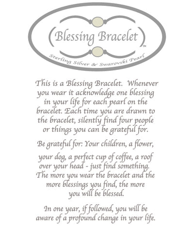 Blessing Bracelet in matte Apatite on Sterling Silver