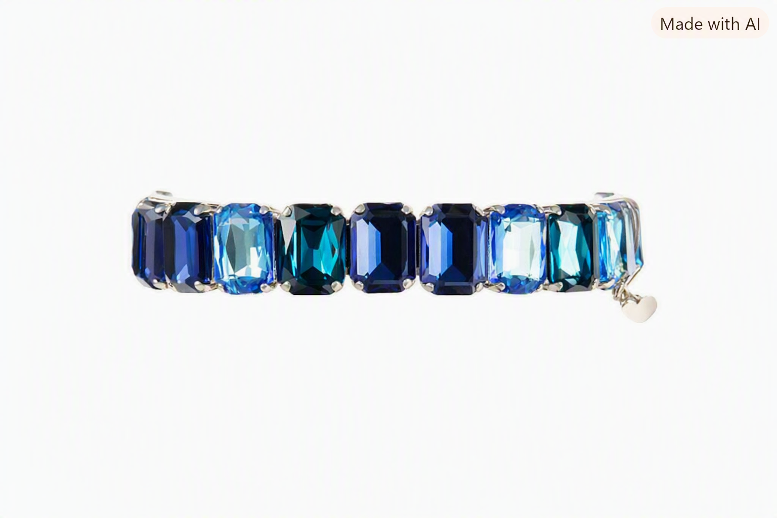 Mariana Stretch Bracelet Indigo Hour on Rhodium- NEW!