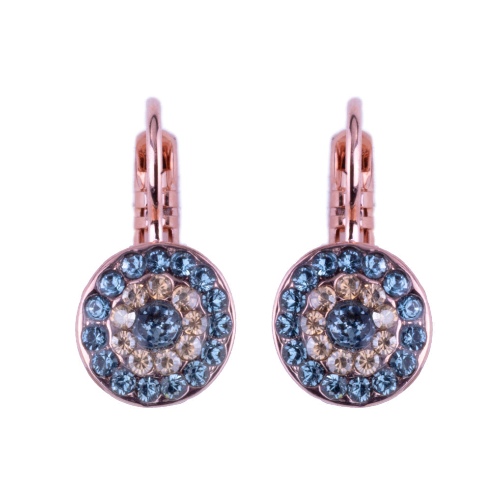 Mariana Small Earrings Neutrals on Rose Gold