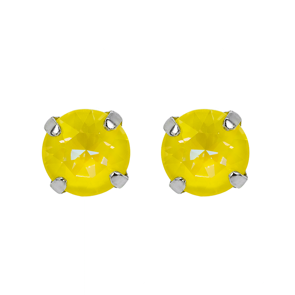 Mariana Stud Earring Sunshine on Rhodium POST