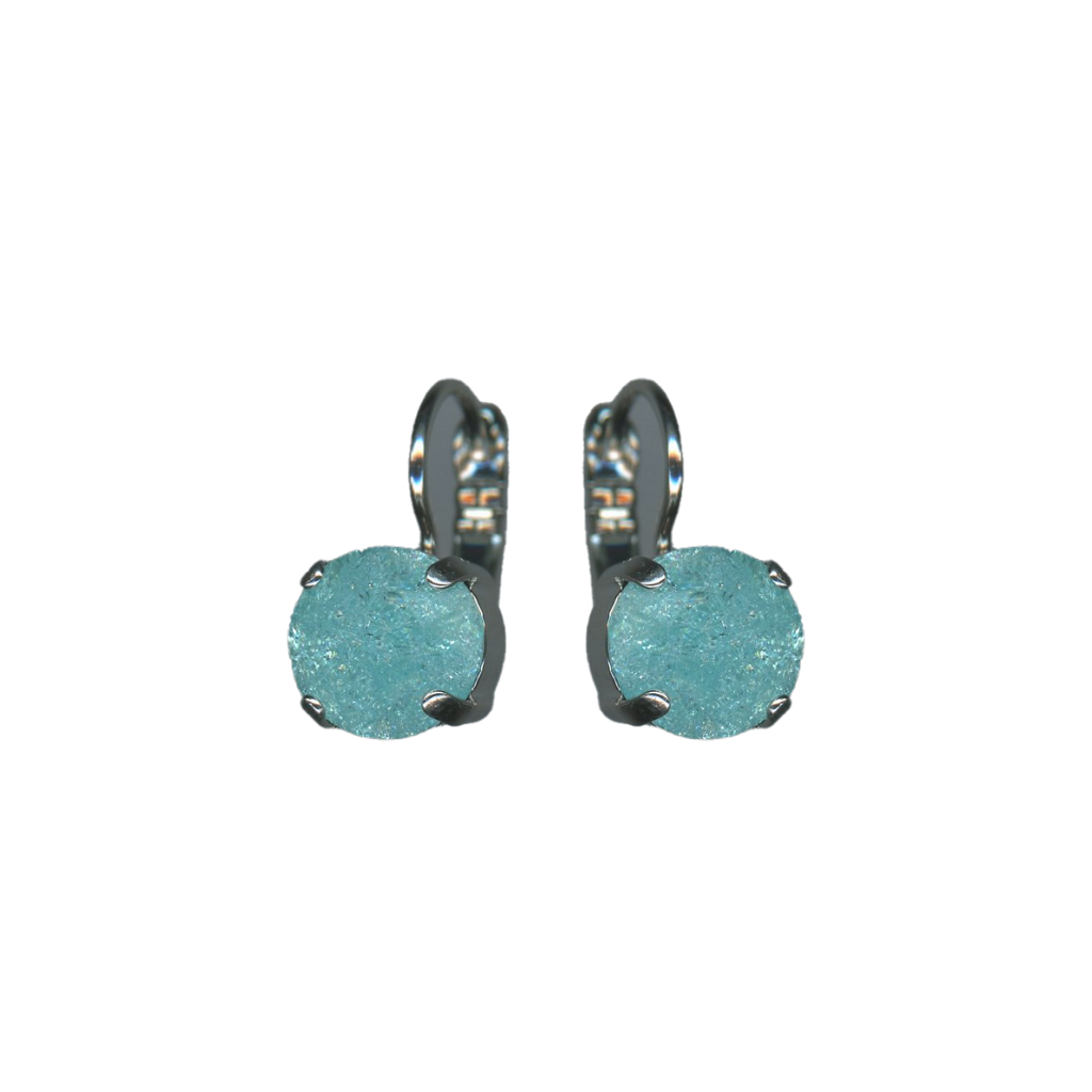 Mariana Medium Earrings Aqua Ice on Rhodium