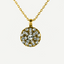 Mariana Guardian Angel Birthstone Necklace - April on Gold