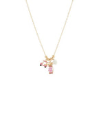 Golf Themed Charm Necklace on Gold
