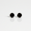 Mariana Single Black on Rhodium Stud