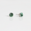 Mariana Single Chrysolite on Rhodium Stud