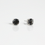 Mariana Single Dark Grey on Rhodium Stud 