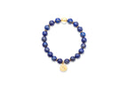 I Am Courageous -Lapis and Gold Wrist Mala