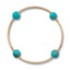Blessings Bracelet 8MM Turquoise/Gold Beads an Bars