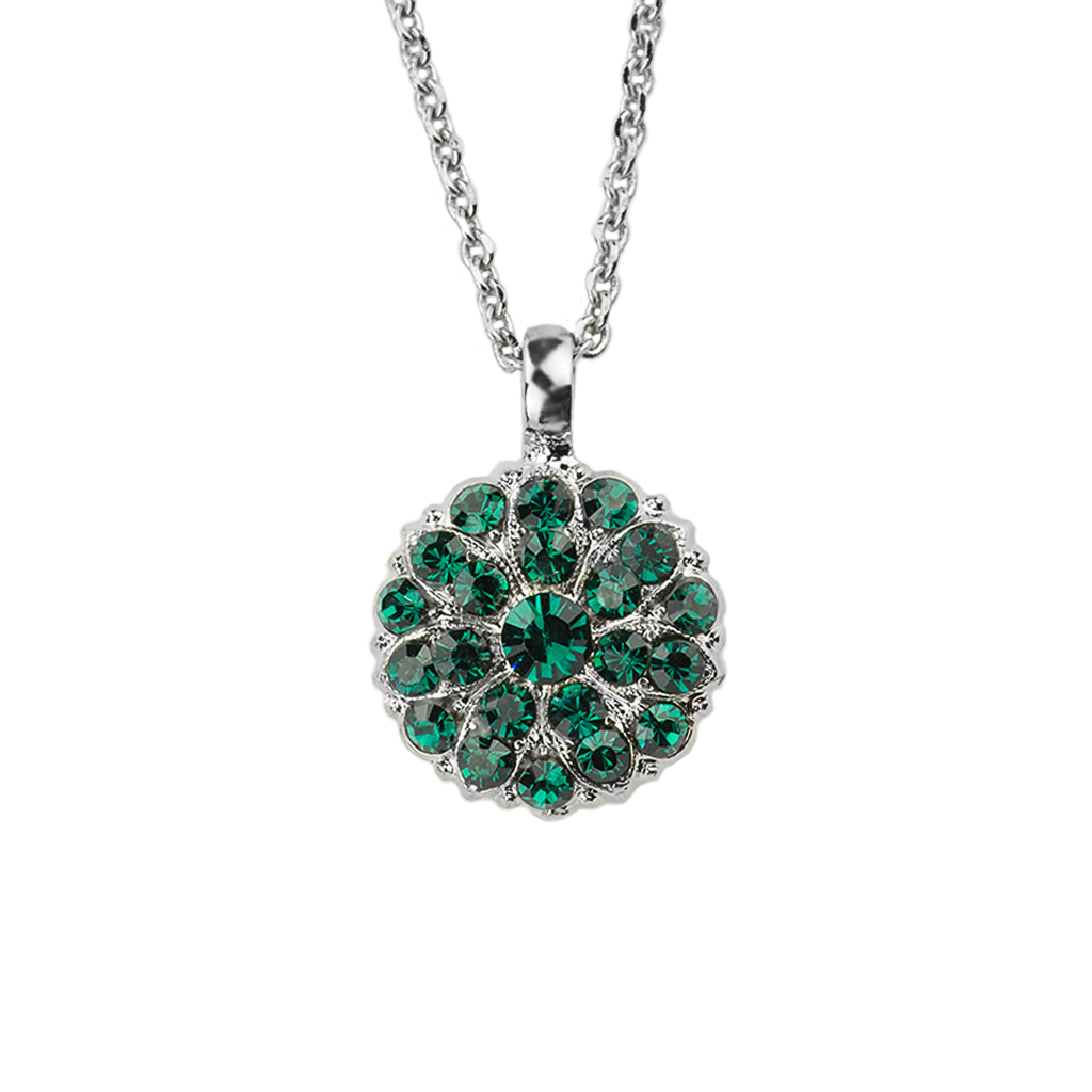 Mariana Guardian Angel Birthstone Necklace - Emerald on Silver Secondary image