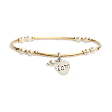 Pearl Intention Bracelet on Gold Main image