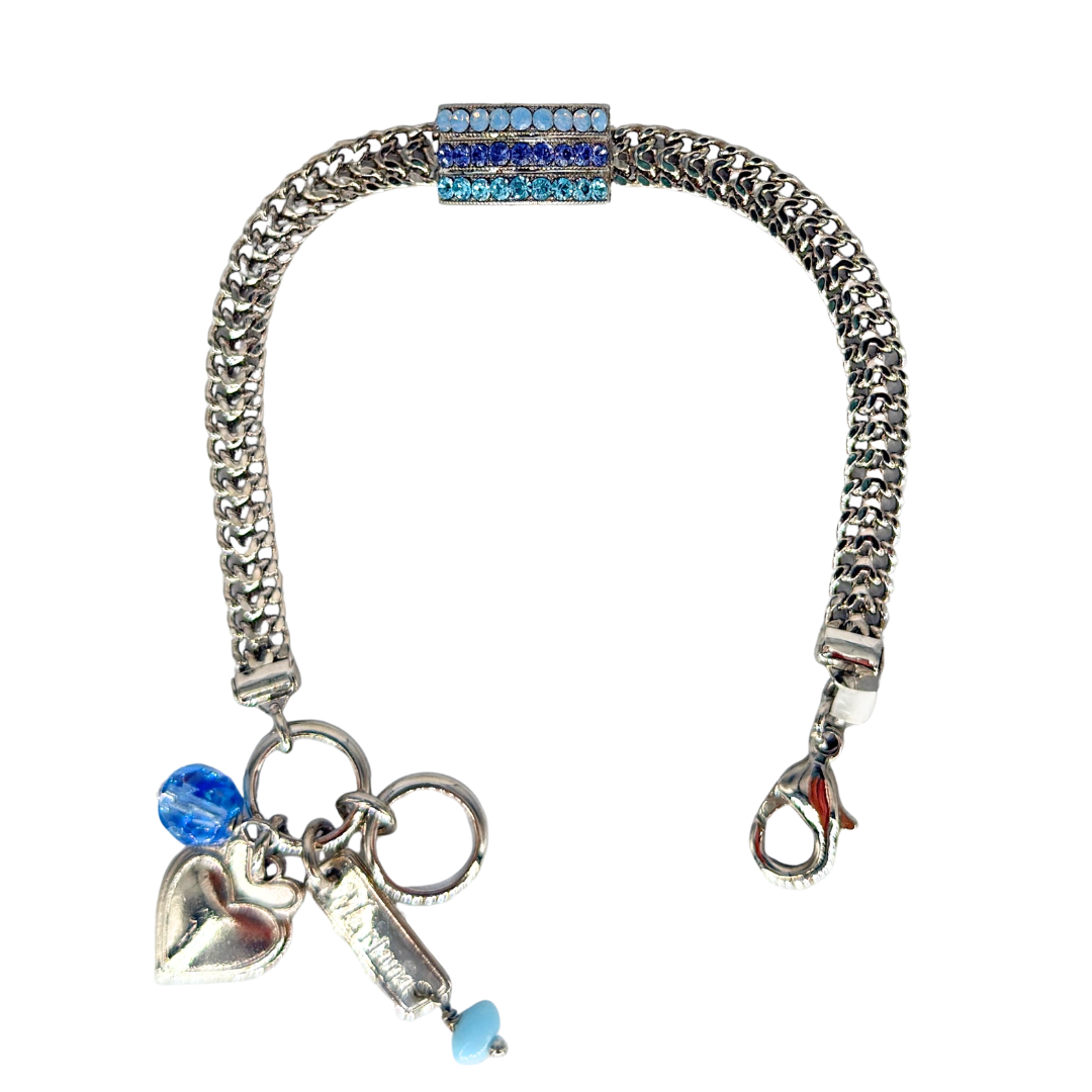 Mariana Pave Chain Bracelet Lavender Fields on Rhodium Main image