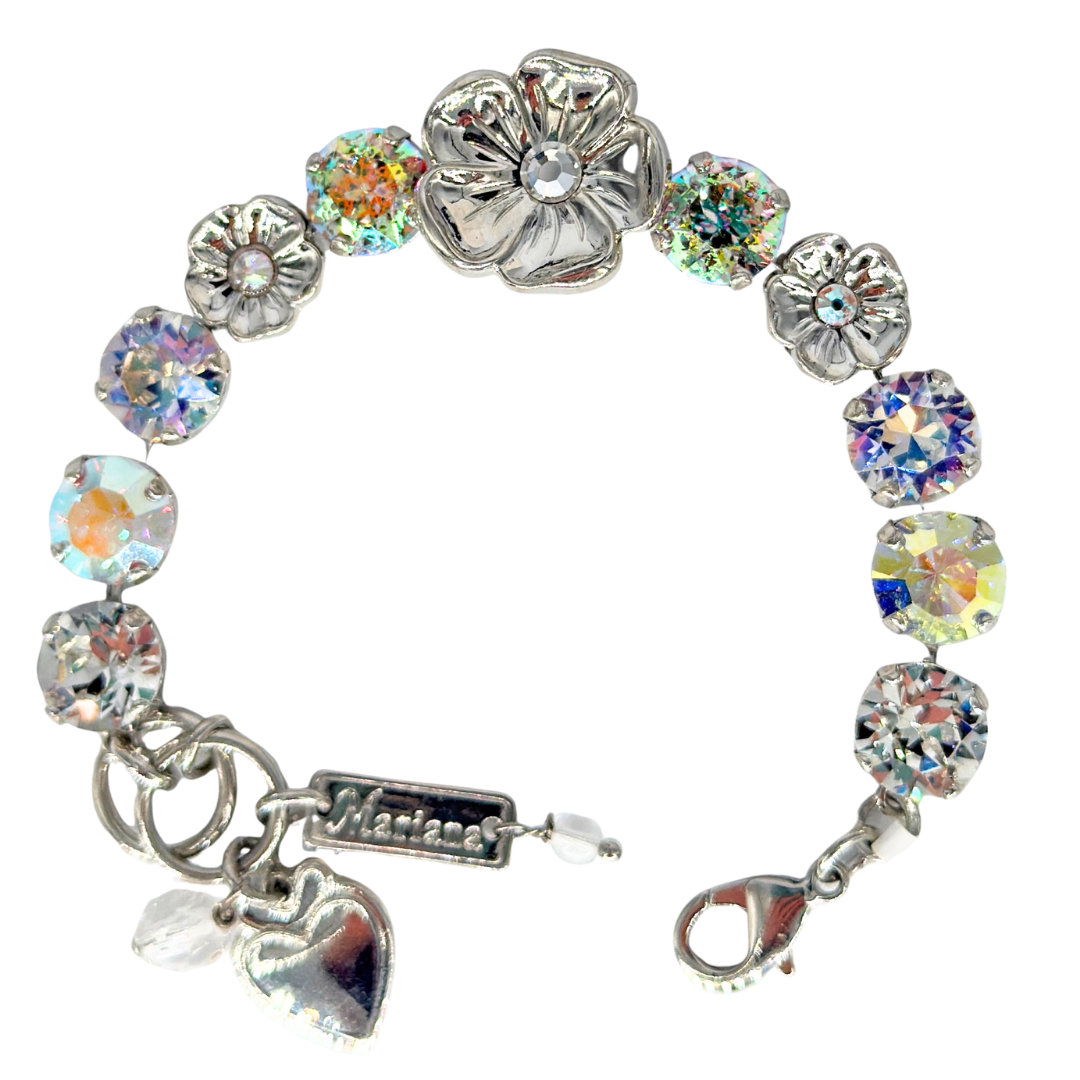 Mariana Dogwood Flowers Bracelet Winds of Change on Rhodium