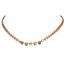 Mariana Five Crystal Choker on Chain Pearl Compact on Rose Gold
