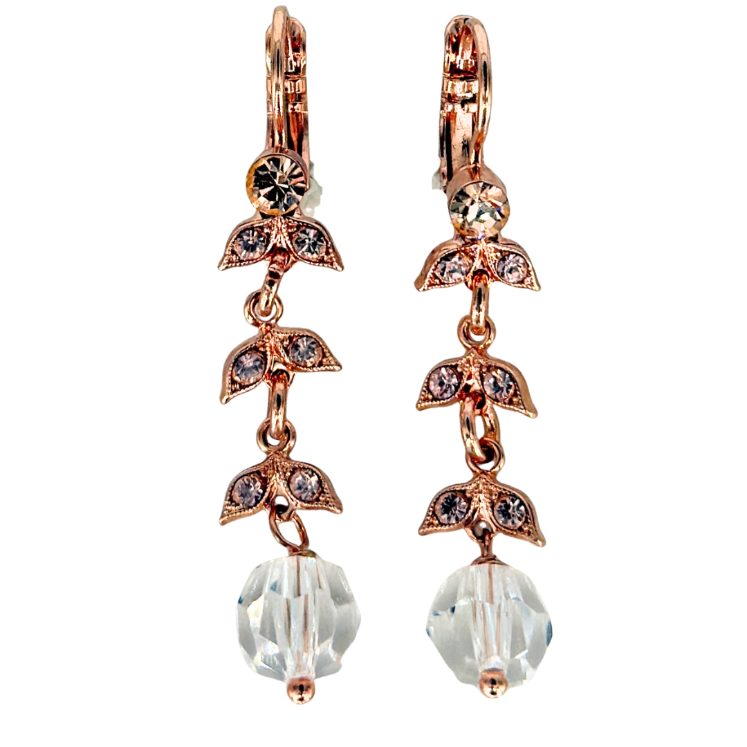 Mariana Classic Drop Earring on Rose Gold Main image