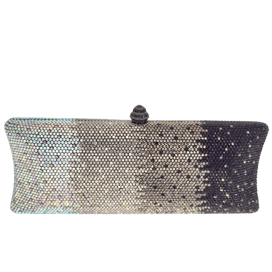 Pave Crystal Ombre Clutch Purse