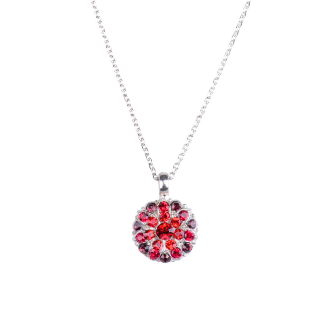 Mariana Guardian Angel Birthstone Necklace  Red/AB on Rhodium- January/July (Copy)