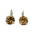 Mariana Earring Large Light Amber on Rhodium