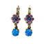 Mariana Dangle Flower Earrings in Lavender Fields on Rhodium