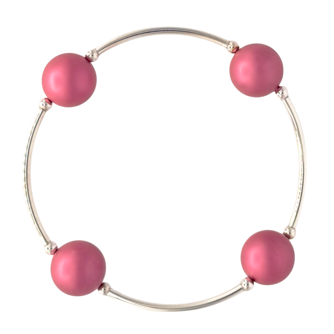 Blessing Bracelet in Mulberry Pearl on Sterling Silver