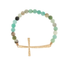 Amazonite Cross Bracelet