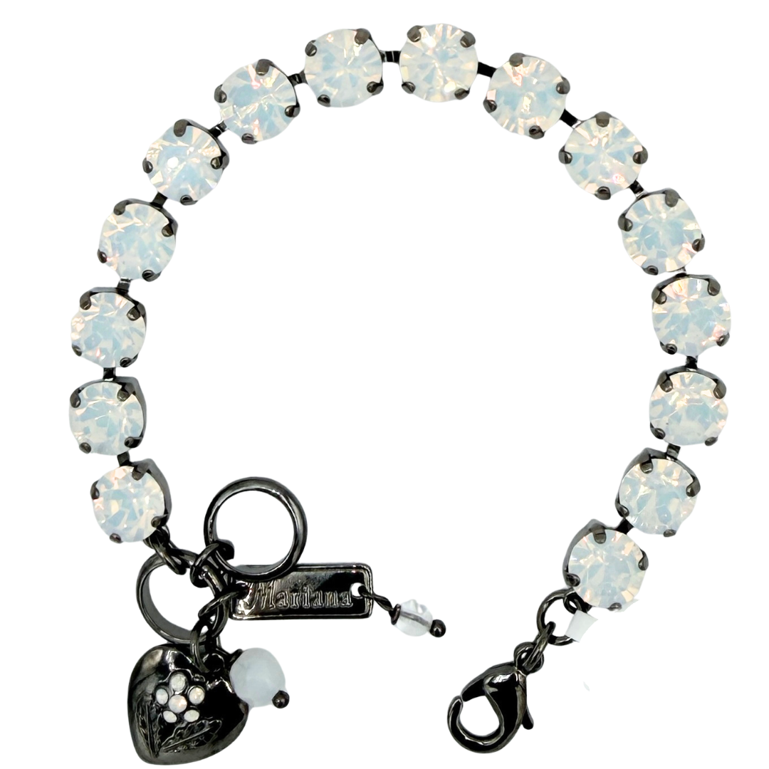 Mariana Bracelet Plain White on Graphite