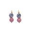 Mariana New Double Drop Earring Lavender Mist on Gold