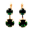 Mariana New Double Crystal Drop Earring The Green Room on Gold
